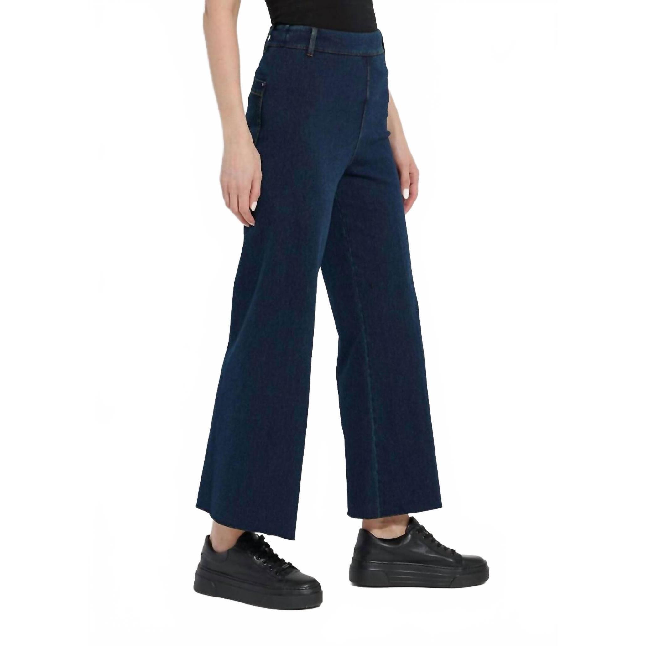 New Lysse Erin High Waist Wide Leg Denim Pants In Indigo